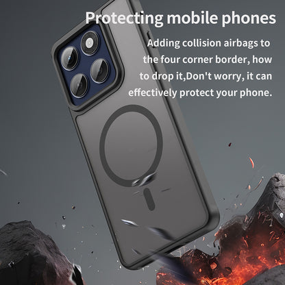 MagSafe Case for Motorola Edge 60 Pro, Techsuit, HaloFrost II (Big Lens Hole), Black
