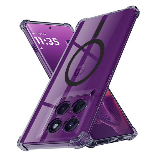 MagSafe-hoesje voor Motorola Edge 60 Pro, Techsuit, Schokbestendig Transparant, Smoky