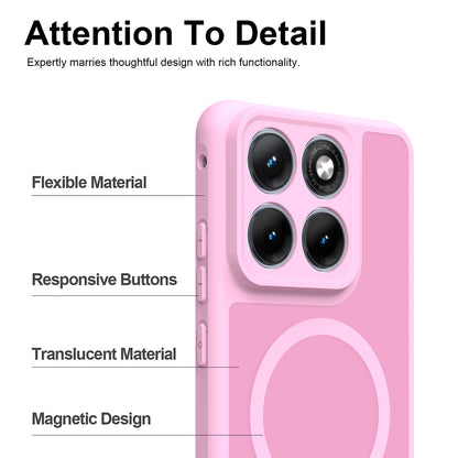 MagSafe Case for Motorola Edge 70 Fusion, Techsuit, HaloFrost II, Pink