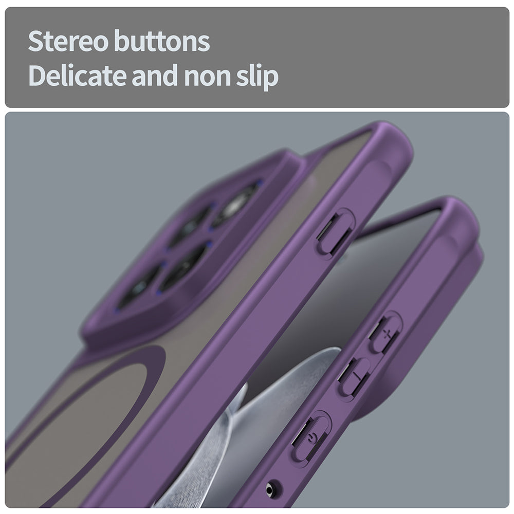 MagSafe hoesje voor Motorola Edge 70, Techsuit, HaloFrost II, Paars