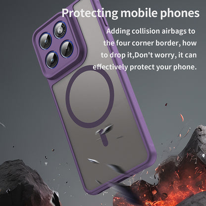 MagSafe hoesje voor Motorola Edge 70, Techsuit, HaloFrost II, Paars