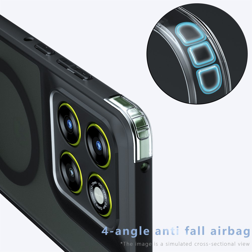 MagSafe Case for Motorola Edge 70, Techsuit, PureFrost, Satin Black