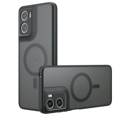 MagSafe hoes voor Motorola Moto G06, Techsuit, PureFrost, Satijnzwart