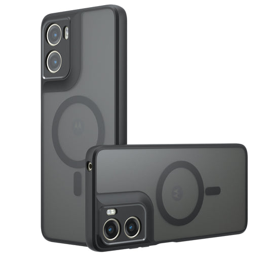 MagSafe hoes voor Motorola Moto G06, Techsuit, PureFrost, Satijnzwart