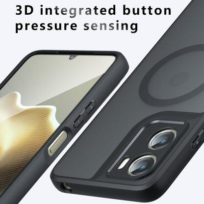 MagSafe hoes voor Motorola Moto G06, Techsuit, PureFrost, Satijnzwart