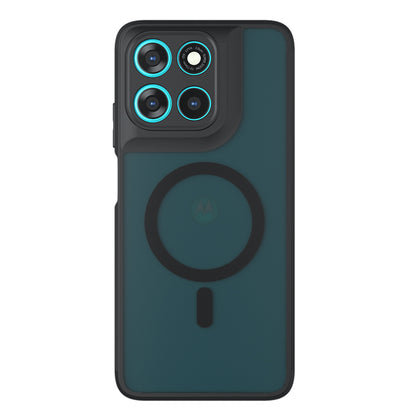 MagSafe hoes voor Motorola Moto G77 / G67, Techsuit, PureFrost, Satijnzwart