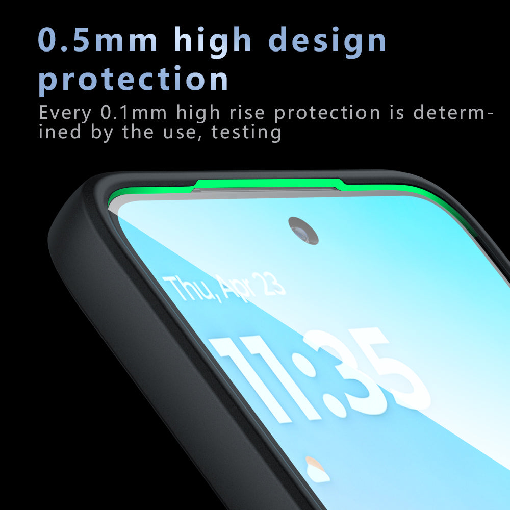 MagSafe hoes voor Motorola Moto G77 / G67, Techsuit, PureFrost, Satijnzwart