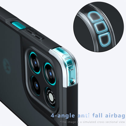 MagSafe hoes voor Motorola Moto G77 / G67, Techsuit, PureFrost, Satijnzwart