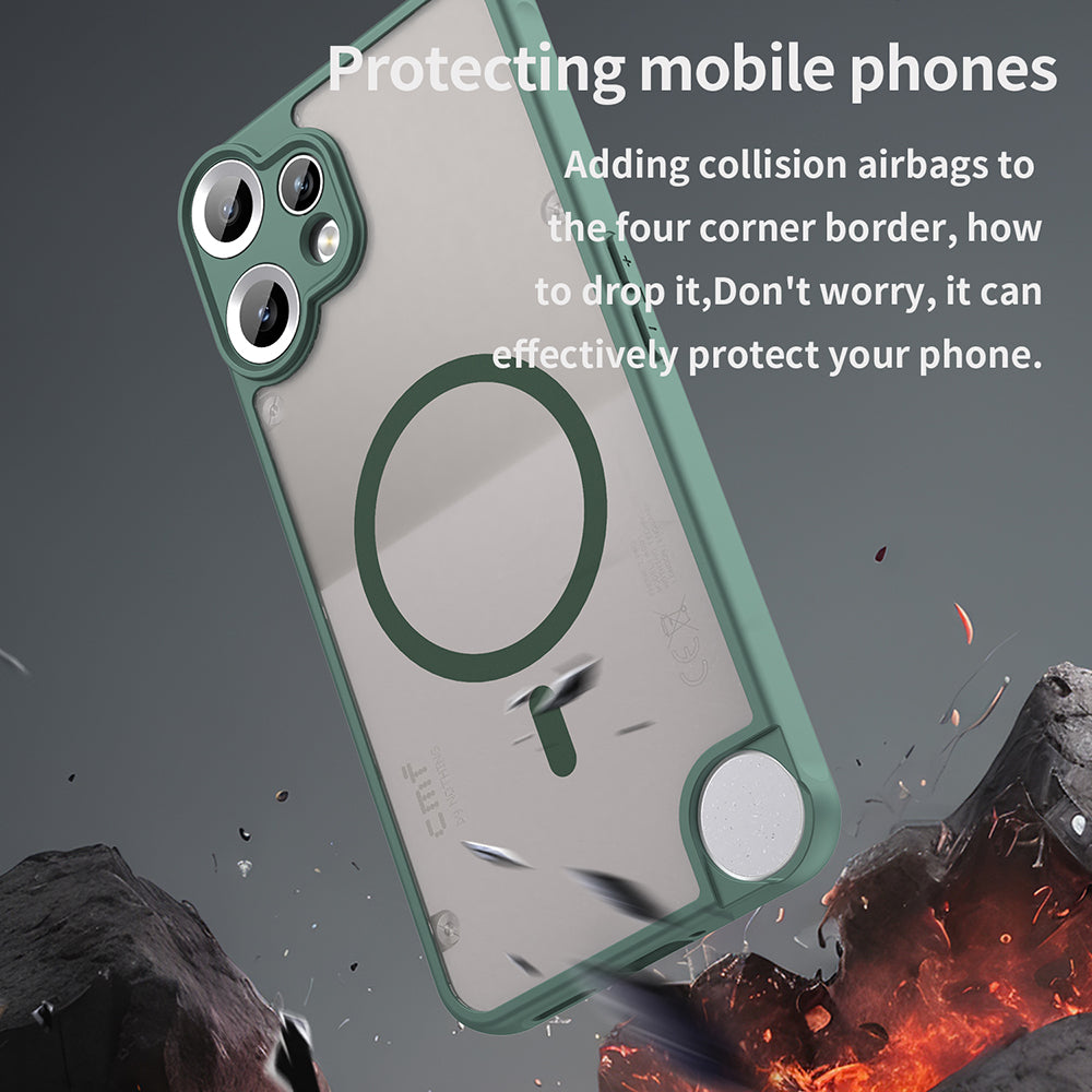 MagSafe Case for Nothing CMF Phone 2 Pro, Techsuit, HaloFrost II, Green