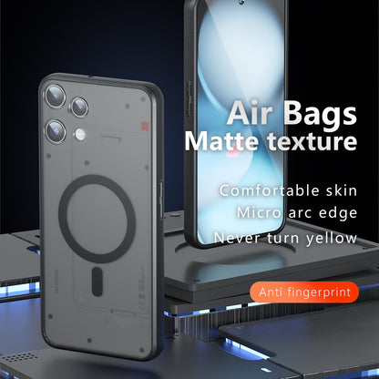 MagSafe hoes voor Nothing Phone (3a) Lite, Techsuit, PureFrost, Satijnzwart