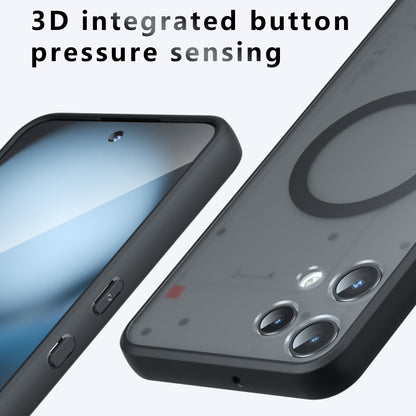 MagSafe hoes voor Nothing Phone (3a) Lite, Techsuit, PureFrost, Satijnzwart