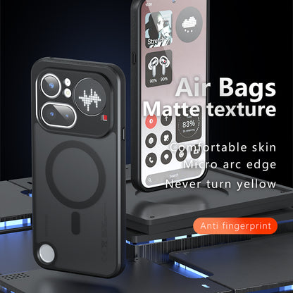 MagSafe-hoes voor Nothing Phone (4a) Pro, Techsuit, PureFrost, Zwart Satijn