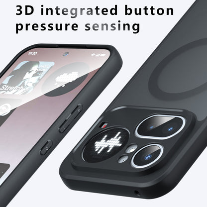 MagSafe-hoes voor Nothing Phone (4a) Pro, Techsuit, PureFrost, Zwart Satijn