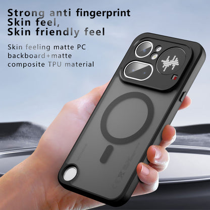MagSafe-hoes voor Nothing Phone (4a) Pro, Techsuit, PureFrost, Zwart Satijn