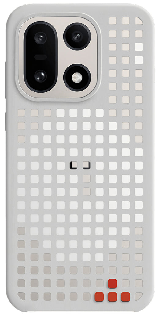 Hoesje voor OnePlus 15, Hole Pattern Magnetic, Grijs 5431102022