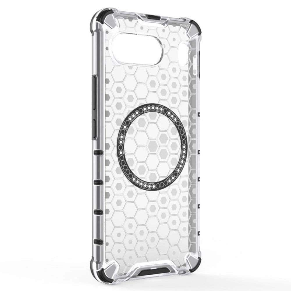 MagSafe-hoes voor OnePlus Nord 4, Techsuit, HoneyComb Shield, Wit