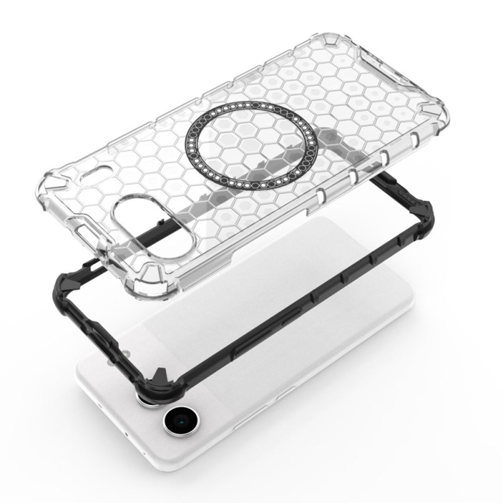 MagSafe-hoes voor OnePlus Nord 4, Techsuit, HoneyComb Shield, Wit