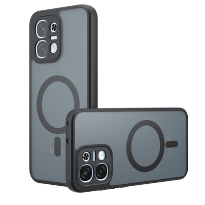 MagSafe-hoes voor Oppo A6 Pro 5G / A6 Pro 4G, Techsuit, PureFrost, Zwart Satijn