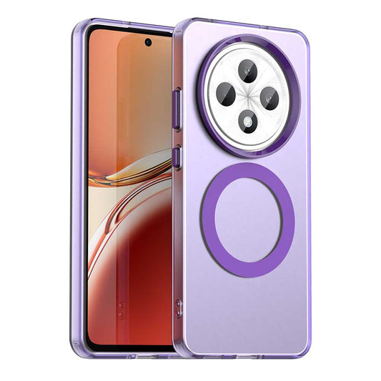MagSafe-hoesje voor Oppo Reno12 FS 5G / Reno12 FS 4G / Reno12 F 4G / Reno12 F, Techsuit, CandyCase, Paars