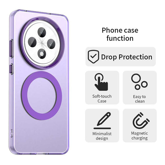 MagSafe-hoesje voor Oppo Reno12 FS 5G / Reno12 FS 4G / Reno12 F 4G / Reno12 F, Techsuit, CandyCase, Paars