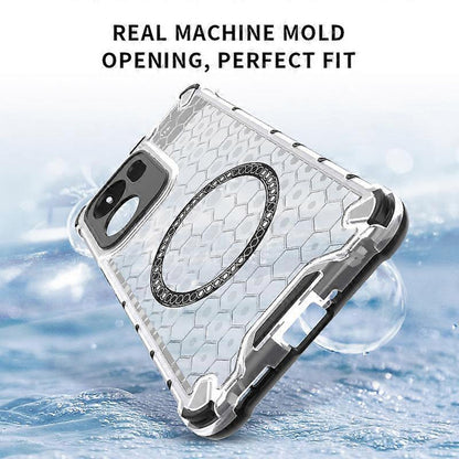 MagSafe Case for Oppo Reno13 FS 5G / Reno13 F 4G / Reno13 F, Techsuit, HoneyComb Shield, White