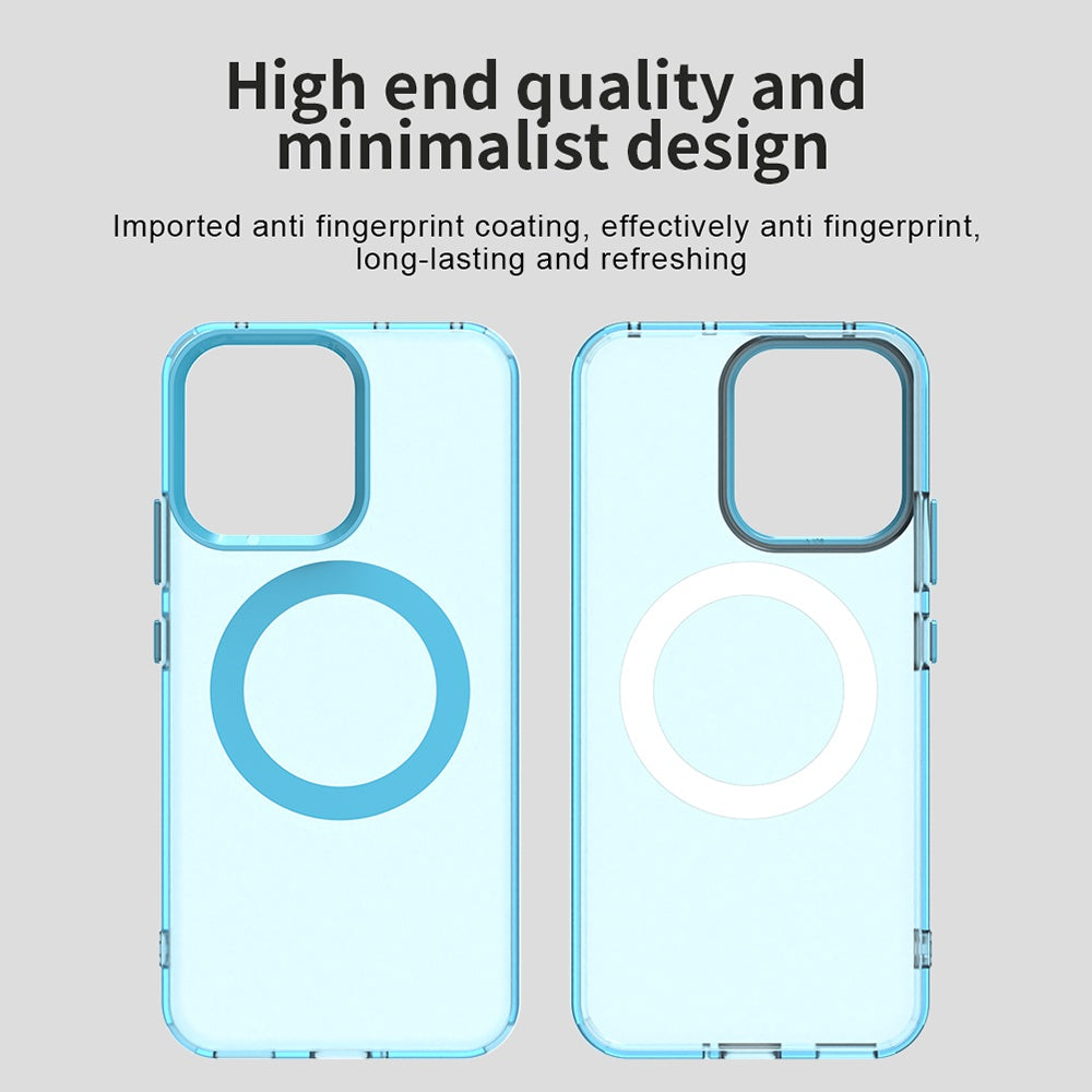 MagSafe hoes voor Oppo Reno14, Techsuit, CandyCase, Blauw