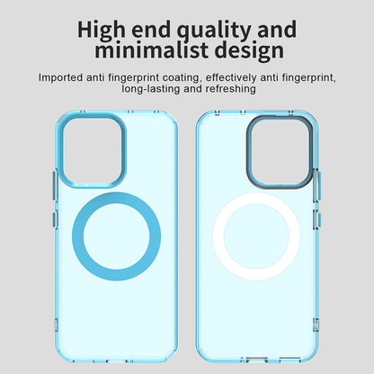 MagSafe hoes voor Oppo Reno14, Techsuit, CandyCase, Blauw