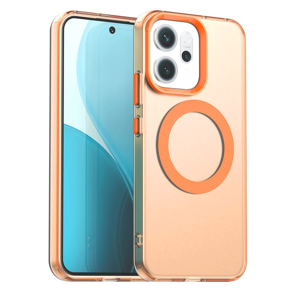 MagSafe hoes voor Oppo Reno14, Techsuit, CandyCase, Oranje
