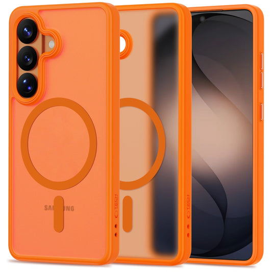MagSafe-hoesje voor Samsung Galaxy S26 Ultra S948, Tech-Protect, Magmat, Mat Oranje