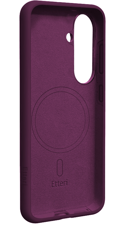 MagSafe-hoes voor Samsung Galaxy S26 S942, Etteri, Silicone Mag, Bordeaux