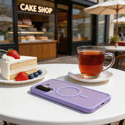 MagSafe Case for Samsung Galaxy A57 5G, Tech-Protect, Magmat, Matte Purple