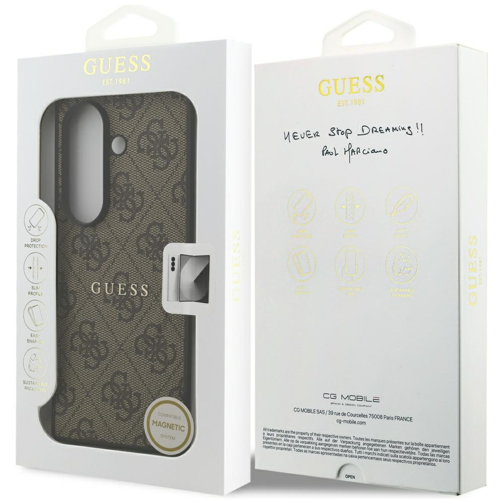 MagSafe-hoes voor Samsung Galaxy Z Fold7 F966, Guess, 4G Classic, Bruin, Herverpakt