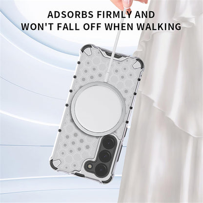 MagSafe-hoes voor Samsung Galaxy A05 A055, Techsuit, HoneyComb Shield, Wit