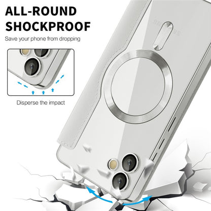 MagSafe-hoes voor Samsung Galaxy A05 A055, Techsuit, SmartMag Book, Grijs