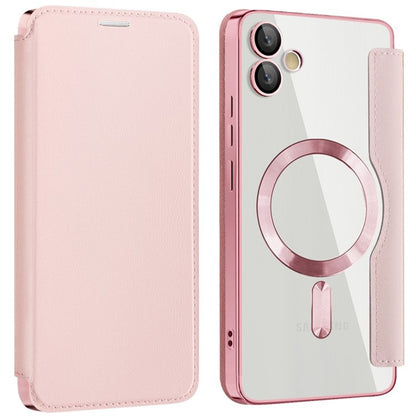 MagSafe-hoes voor Samsung Galaxy A05 A055, Techsuit, SmartMag Book, Roze