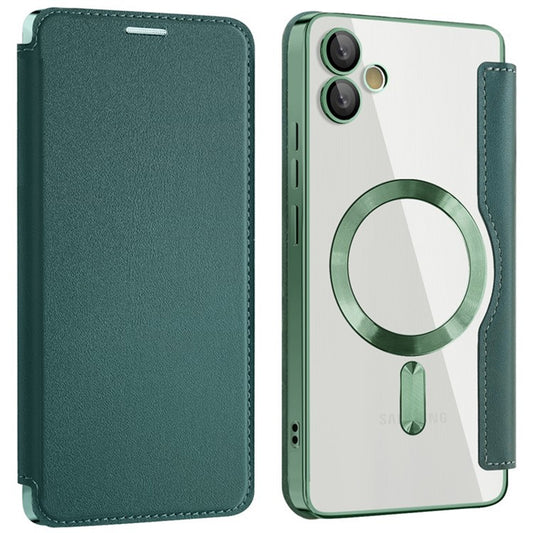 MagSafe-hoes voor Samsung Galaxy A05 A055, Techsuit, SmartMag Book, Groen