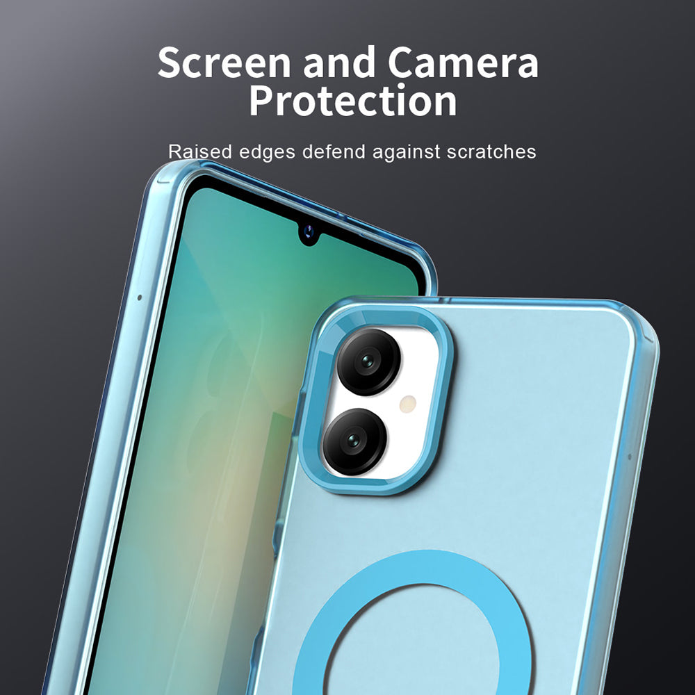 MagSafe-hoesje voor Samsung Galaxy A06 A065, Techsuit, CandyCase, Blauw