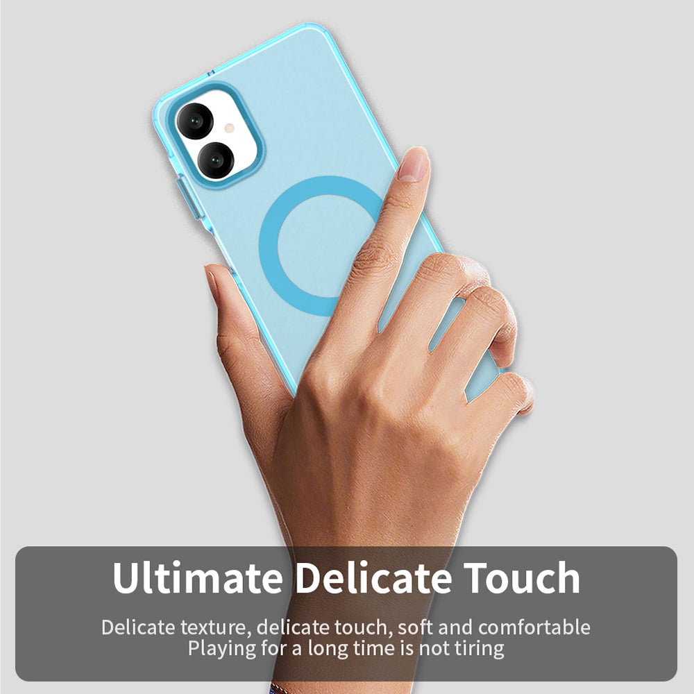 MagSafe-hoesje voor Samsung Galaxy A06 A065, Techsuit, CandyCase, Blauw