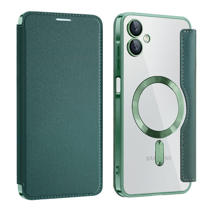MagSafe-hoes voor Samsung Galaxy A06 A065, Techsuit, SmartMag Book, Groen