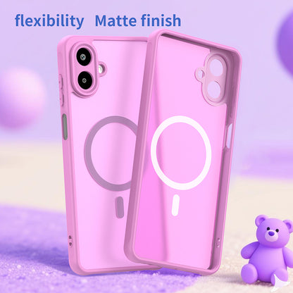 MagSafe Case for Samsung Galaxy A07 4G A075, Techsuit, HaloFrost II, Pink