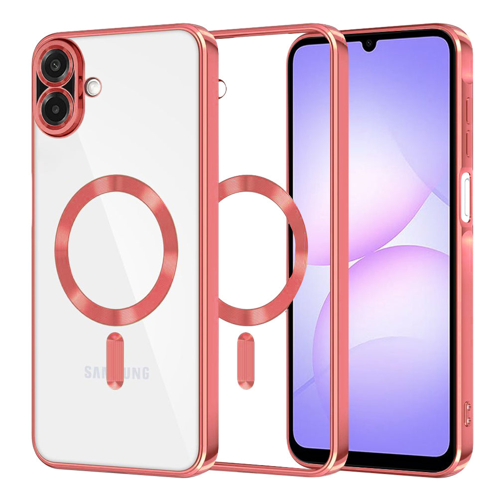 MagSafe-hoesje voor Samsung Galaxy A07 4G A075, Techsuit, Luxury Crystal, Rood