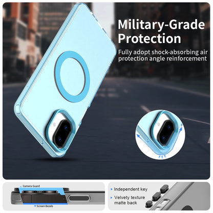 MagSafe-hoesje voor Samsung Galaxy A07 4G A075, Techsuit, CandyCase, Blauw