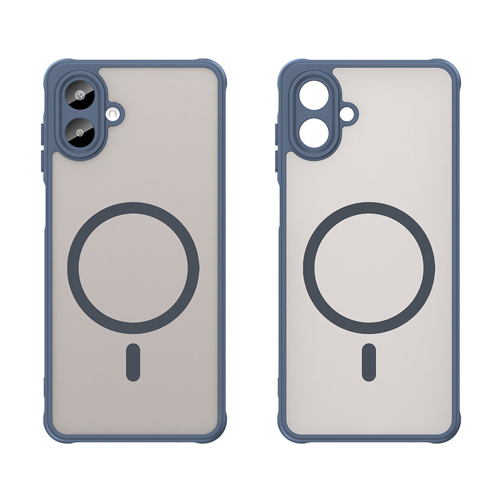 MagSafe-hoesje voor Samsung Galaxy A07 4G A075, Techsuit, HaloFrost II, Marineblauw