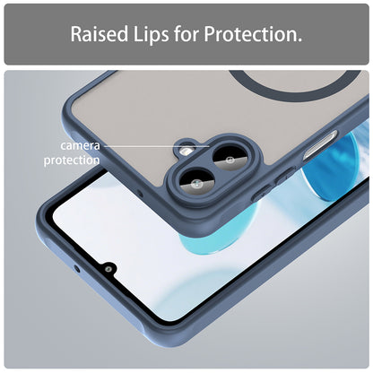 MagSafe-hoesje voor Samsung Galaxy A07 4G A075, Techsuit, HaloFrost II, Marineblauw