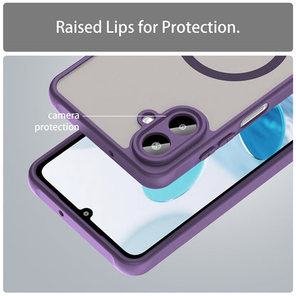 MagSafe-hoesje voor Samsung Galaxy A07 4G A075, Techsuit, HaloFrost II, Paars