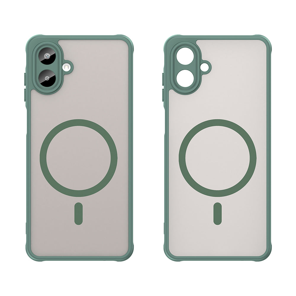 MagSafe-hoesje voor Samsung Galaxy A07 4G A075, Techsuit, HaloFrost II, Groen