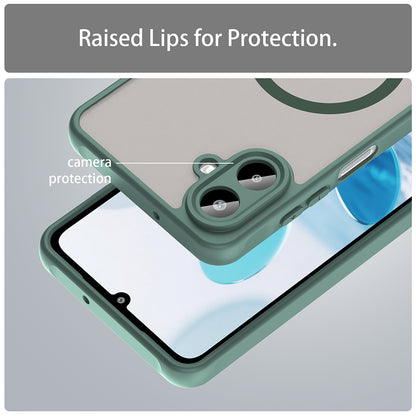 MagSafe-hoesje voor Samsung Galaxy A07 4G A075, Techsuit, HaloFrost II, Groen