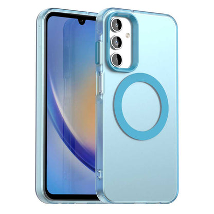 MagSafe-hoesje voor Samsung Galaxy A15 5G A156 / A15 A155, Techsuit, CandyCase, Blauw