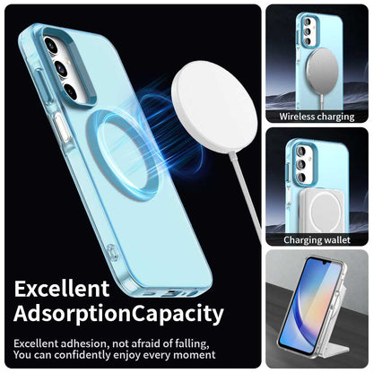 MagSafe-hoesje voor Samsung Galaxy A15 5G A156 / A15 A155, Techsuit, CandyCase, Blauw