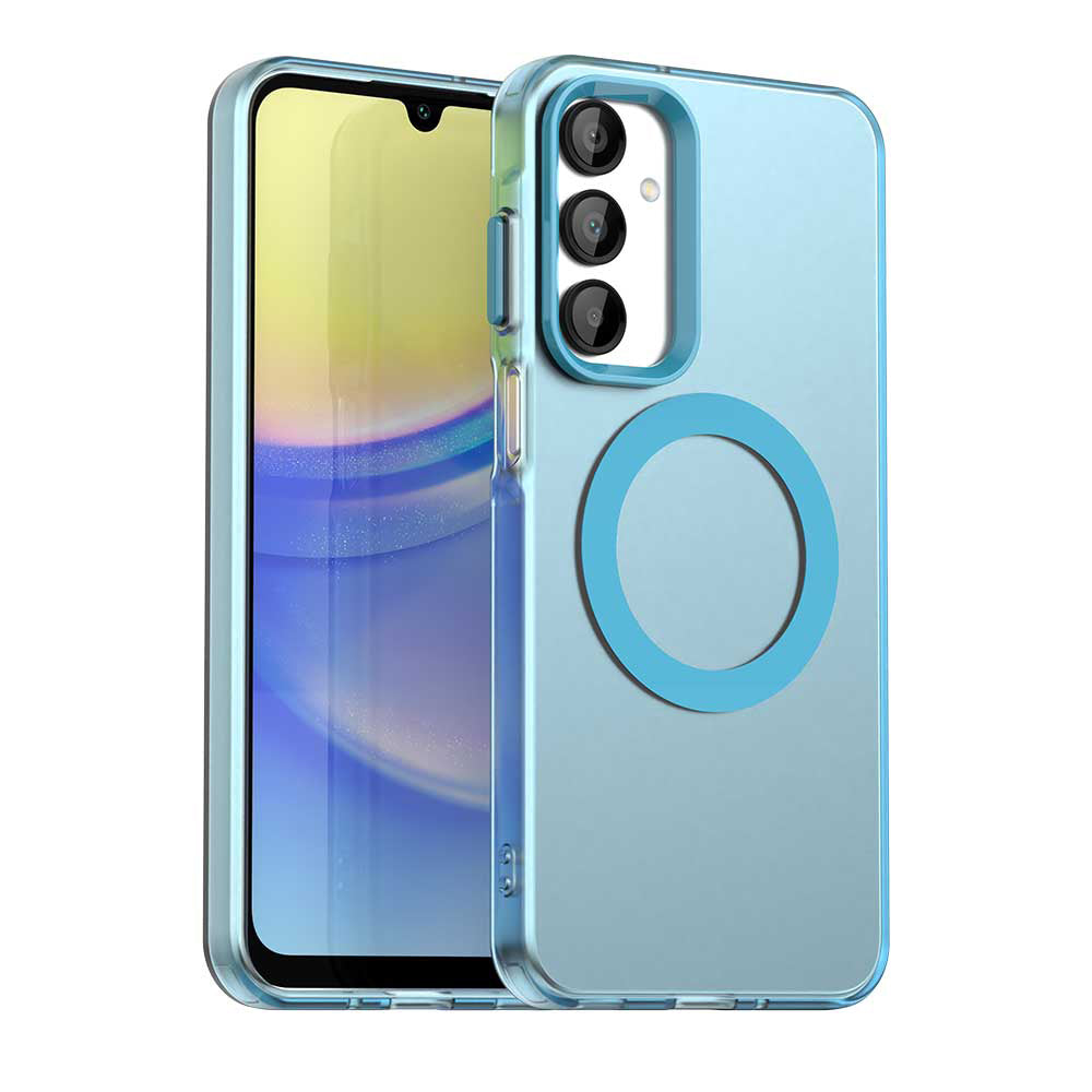 MagSafe-hoesje voor Samsung Galaxy A16 5G A166 / A16 4G A165, Techsuit, CandyCase, Blauw